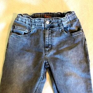 Mini Boden black acid-washed straight-legged stretch jeans size 12